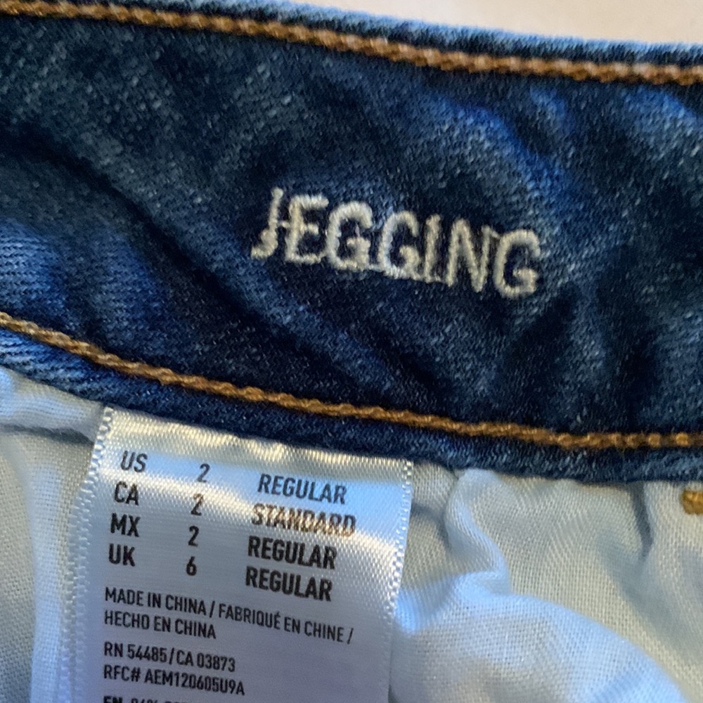 American Eagle Super Stretch Jegging Jean Size 2 Regular - Picture 5 of 7